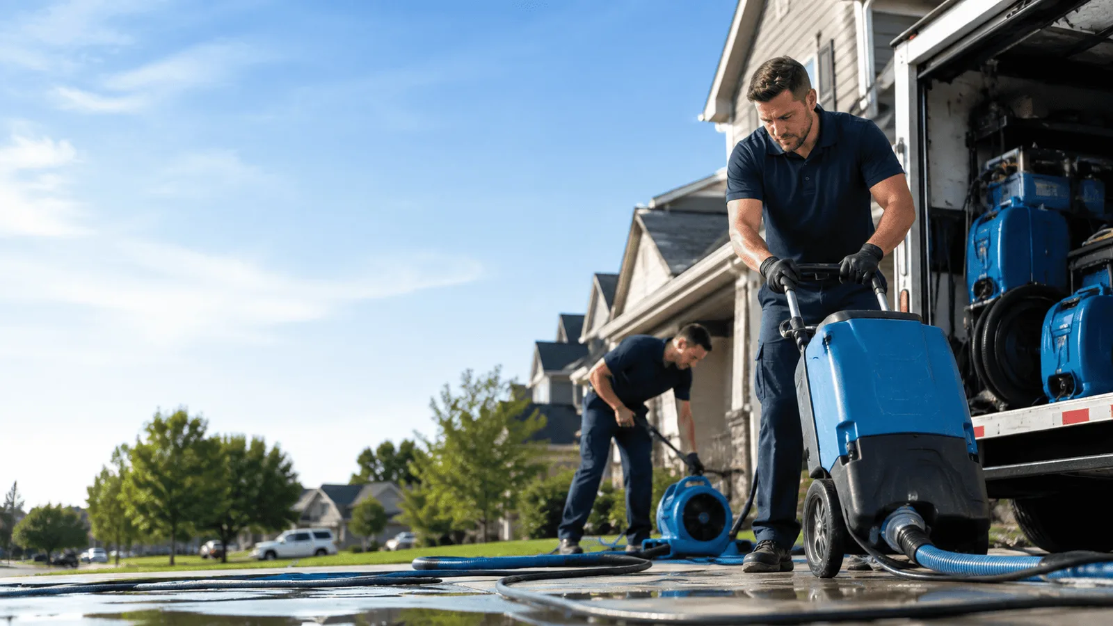 Dehumidification being performed in Saltsburg, PA